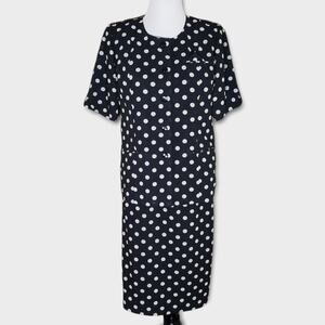 Polka Dot Shirt Skirt Set Vintage